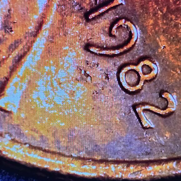1982 Small Date D Bronze 3.08g Lincoln Memorial Cent Penny with Doubling READ - Picture 7 of 9